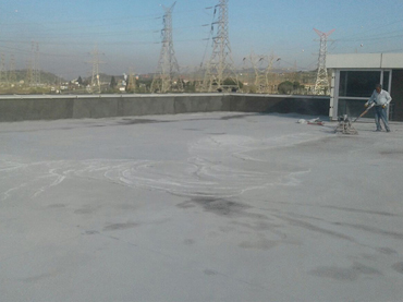 Hafif Şap uygulaması teras silim aşaması